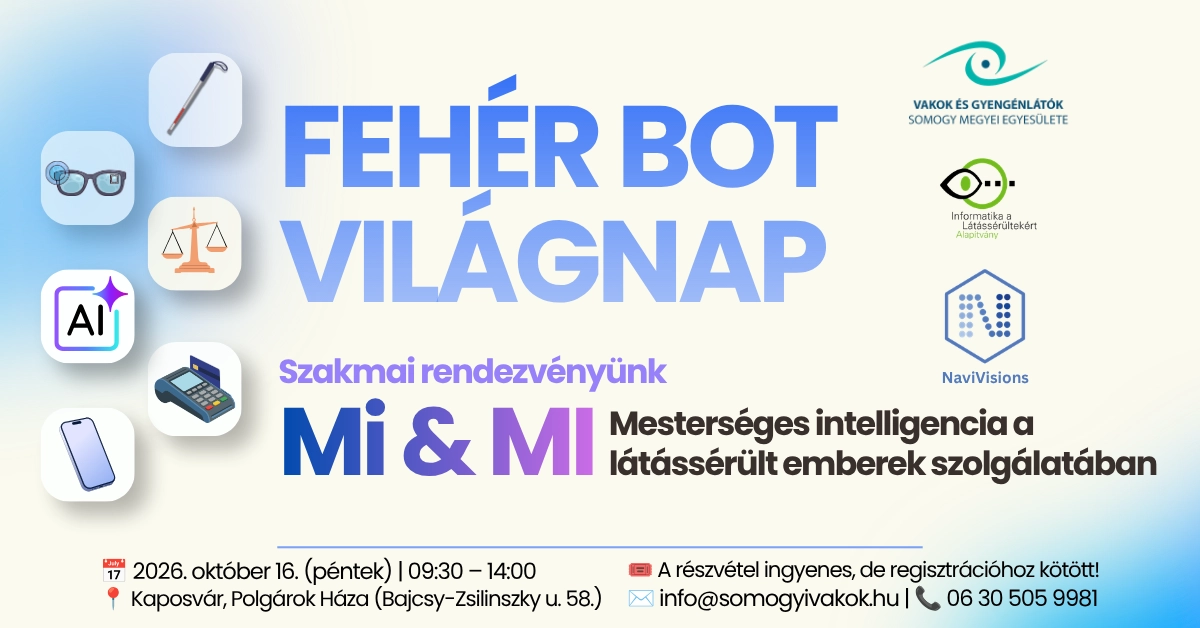 MEGHÍVÓ -  Fehér Bot Világnapi program című bejegyzés képe